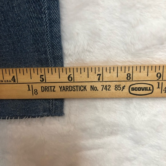 Re/Done Levis Blue Jeans Women, Size 26, Blue-Medium 2, 90s High Rise Ankle Crop - Picture 12 of 13